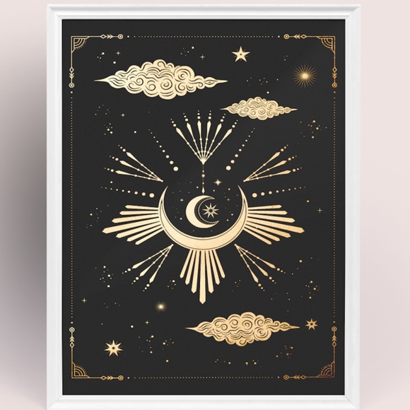 Wall Art Esoteric Celestial Mystic Print Poster Unframed - Picture 2 of 5